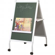 A Children's Easel and chalkboard and markerboard combo is great for the classroom.