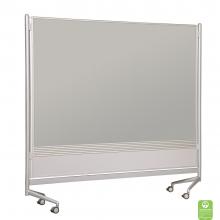 A projection board dry erase room divider is displayed with a projection screen surface.