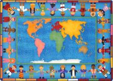 This large area rug coves a substantial area in you class room and makes it simple for your students to becomes accustom to various countries aaround the worlf.