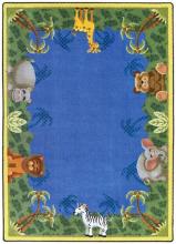 The large classroom animal rug brings the zoo right into your class room.