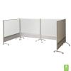 A projection board dry erase room divider is displayed in a space.