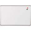This porcelain covered steel magnetic dry erase board comes with a 50 year guarantee. 