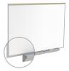An aluminum framed wall mount magnetic dry erase board.