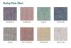 The burlap that covers the wall bulletin boards is available in eight different colors.