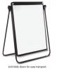 Adjustable to eye level, the dry erase menu board is easily seen by the target audience.